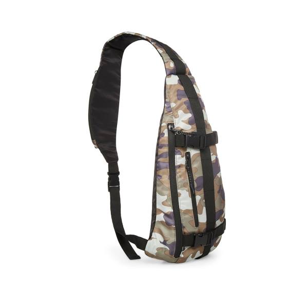 Torby Przez Ramię Męskie Steve Madden Multi-pocket Sling Camo Czarne | SM-208ZJ