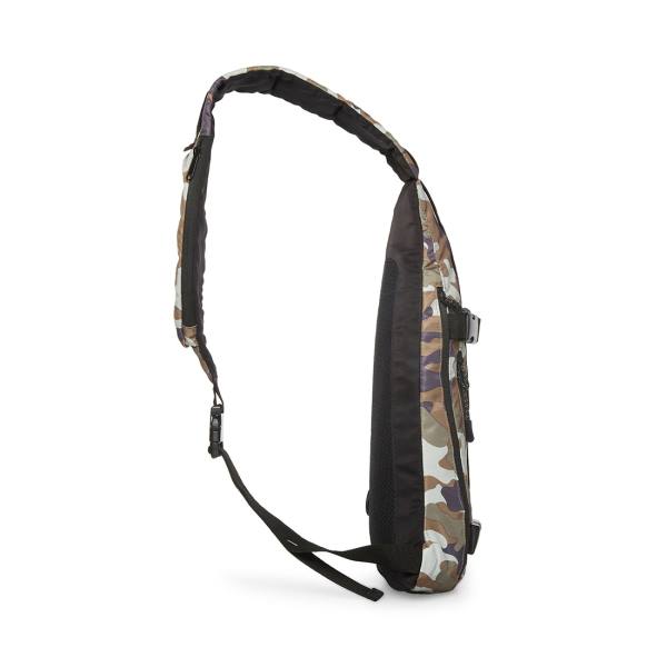 Torby Przez Ramię Męskie Steve Madden Multi-pocket Sling Camo Czarne | SM-208ZJ