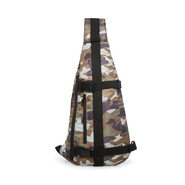 Torby Przez Ramię Męskie Steve Madden Multi-pocket Sling Camo Czarne | SM-208ZJ