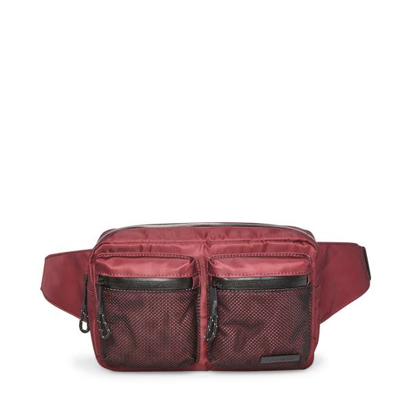 Torebki Damskie Steve Madden Mesh Fanny Pack Burgundy Bordowe | SM-201LN