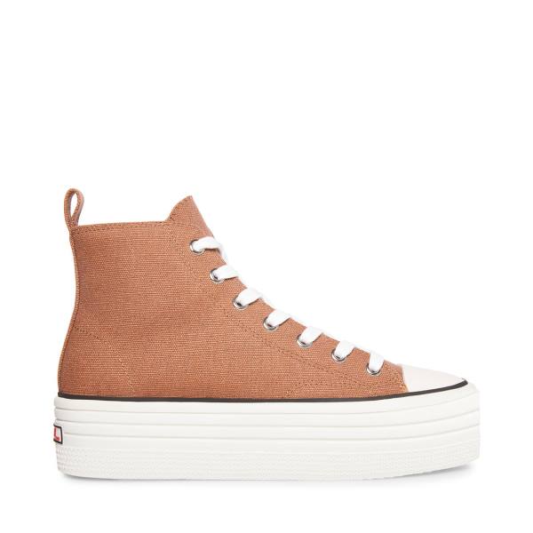 Trampki Damskie Steve Madden Berkley Mocha Beżowe | SM-734IB