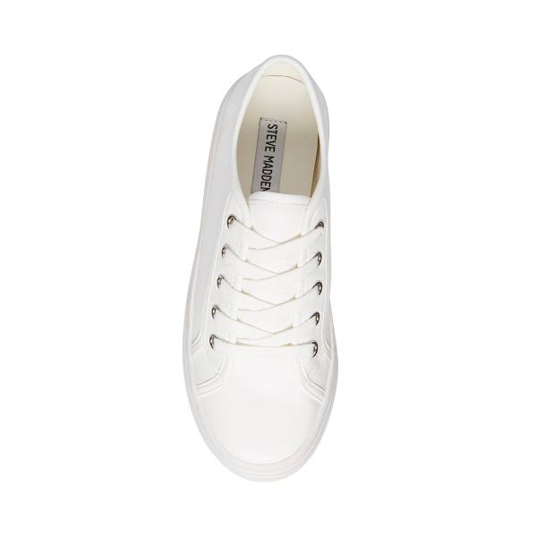 Trampki Damskie Steve Madden Bobbi30 Białe Zielone | SM-764DW