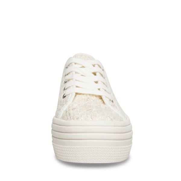 Trampki Damskie Steve Madden Bobbi 30 Beżowe Kolorowe | SM-143FP