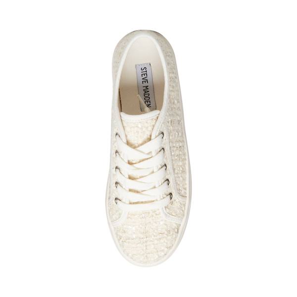 Trampki Damskie Steve Madden Bobbi 30 Beżowe Kolorowe | SM-143FP