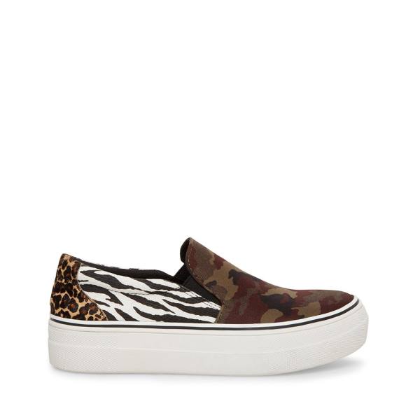 Trampki Damskie Steve Madden Getaway Camo Camo Kolorowe | SM-685RF