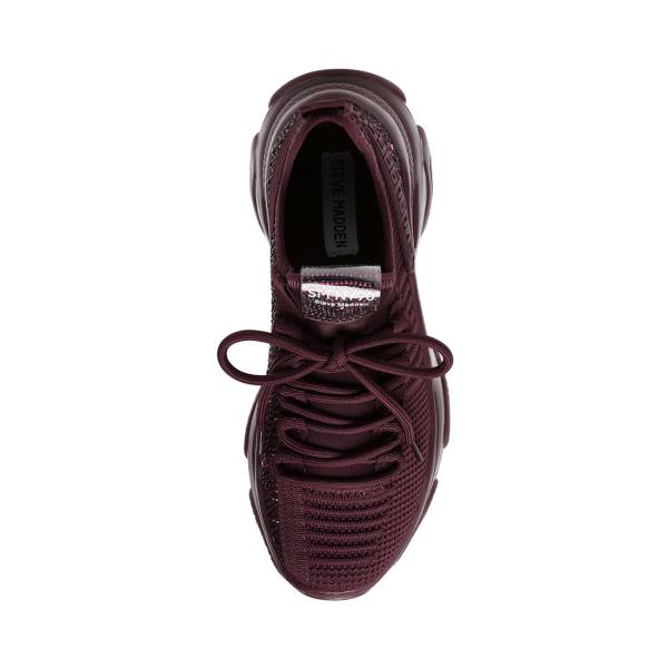 Trampki Damskie Steve Madden Maxima Burgundy Bordowe Kolorowe | SM-605DX