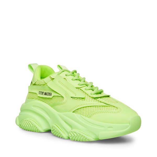 Trampki Damskie Steve Madden Possession Lime Głęboka Zielone | SM-019PT