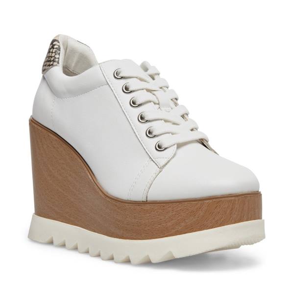 Trampki Damskie Steve Madden Unglazed Białe Kolorowe | SM-403LM