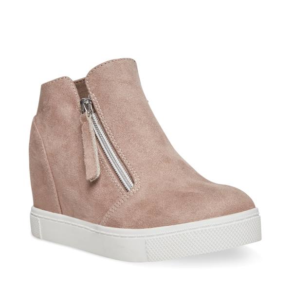 Trampki Dziecięce Steve Madden Jcaliber Taupe Szare Brązowe | SM-093KR