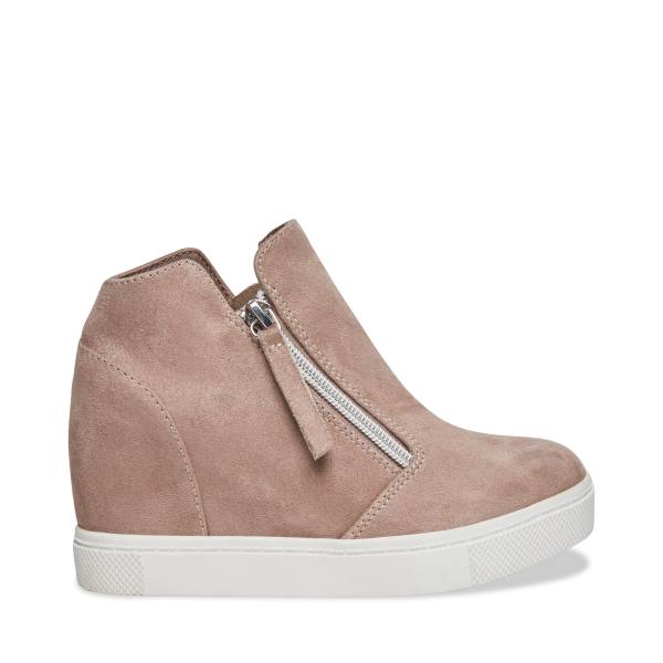 Trampki Dziecięce Steve Madden Jcaliber Taupe Szare Brązowe | SM-093KR