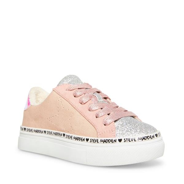 Trampki Dziecięce Steve Madden Jloyal Blush Różowe | SM-480RF