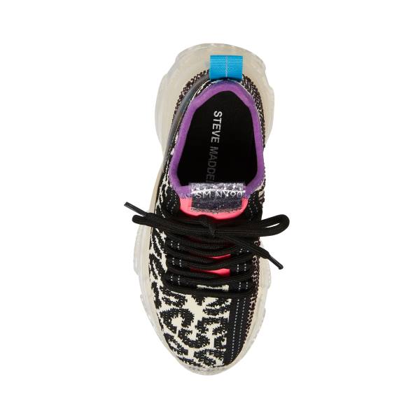 Trampki Dziecięce Steve Madden Jmaxima Leopard Panterka Kolorowe | SM-753TL