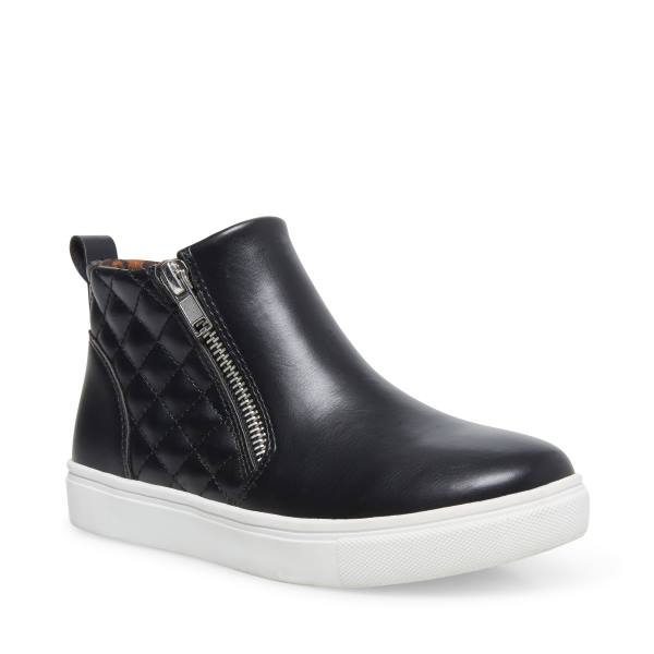 Trampki Dziecięce Steve Madden Jreggie Czarne | SM-209VQ