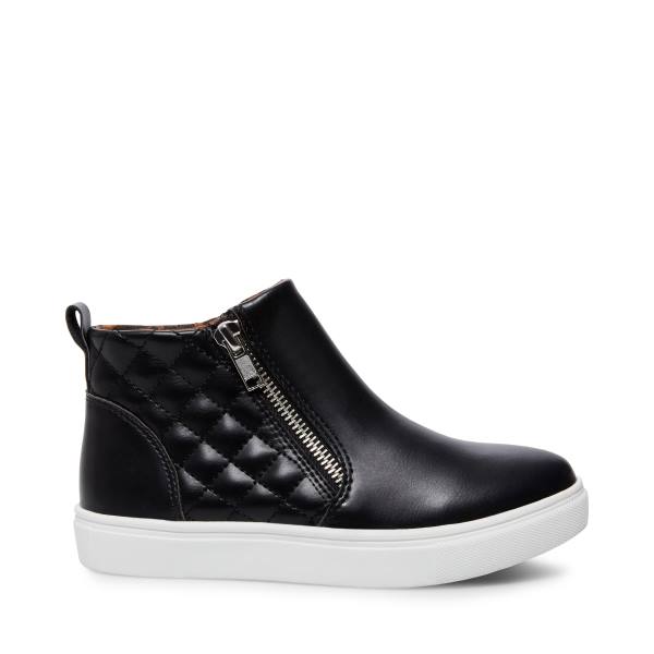 Trampki Dziecięce Steve Madden Jreggie Czarne | SM-209VQ