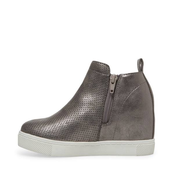 Trampki Dziecięce Steve Madden Jwrangle Pewter Niebieskie Szare | SM-521YH