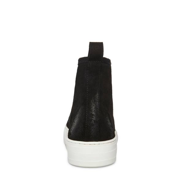 Trampki Męskie Steve Madden Forte Zamszowe Czarne | SM-374WB