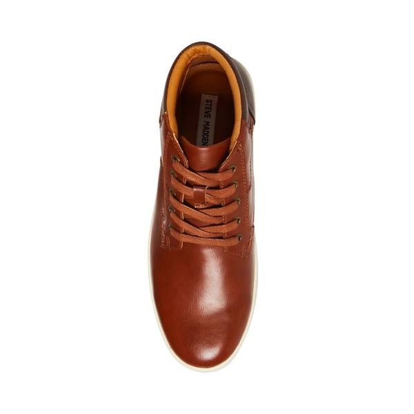 Trampki Męskie Steve Madden M-fray Cognac Brązowe | SM-078TK