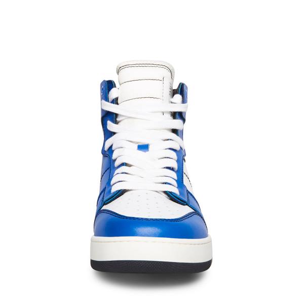 Trampki Męskie Steve Madden Mallow-white-blue Czerwone Białe Niebieskie | SM-149ZL