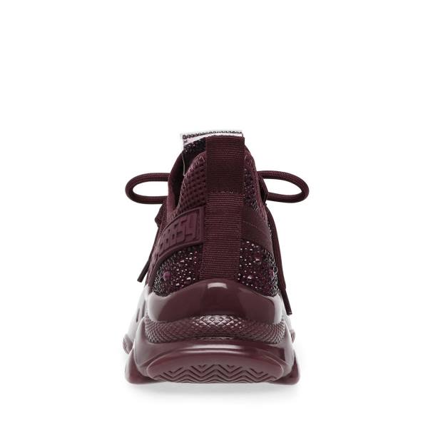 Trampki Męskie Steve Madden Maxx Burgundy Bordowe | SM-574JF