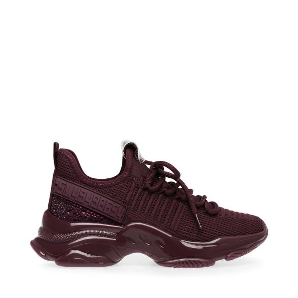 Trampki Męskie Steve Madden Maxx Burgundy Bordowe | SM-574JF