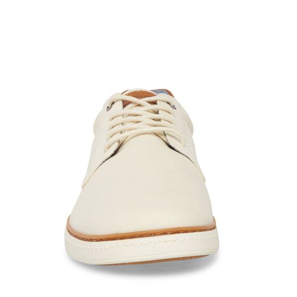 Trampki Męskie Steve Madden Tom Off-white Białe | SM-054SV