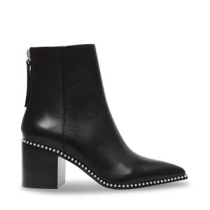 Botki Damskie Steve Madden Aquarius Skórzane Czarne | SM-604OR