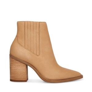 Botki Damskie Steve Madden Catreena Tan Nubuck Brązowe | SM-679RN