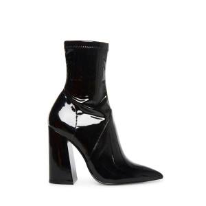 Botki Damskie Steve Madden Slade Lakierowana Czarne | SM-286BP