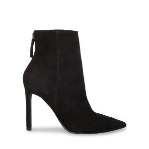 Botki Damskie Steve Madden Vangle Nubuck Czarne | SM-784LA