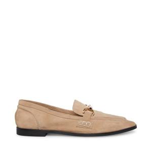 Buty Płaskie Damskie Steve Madden Carrine Tan Zamszowe Brązowe | SM-126SV