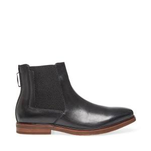 Kozaki Męskie Steve Madden Informor Skórzane Czarne | SM-572QR