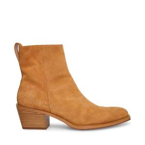 Kozaki Męskie Steve Madden Richie Tan Zamszowe Brązowe | SM-516UA