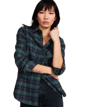 Kurtki Damskie Steve Madden Teddy Podszewką Flannel Zielone | SM-014DJ