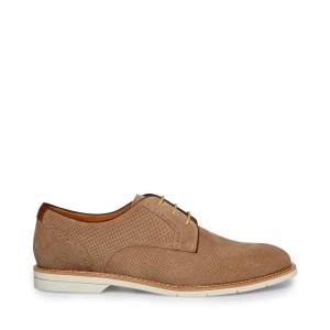 Mokasyny Męskie Steve Madden Neiko Zamszowe Khaki | SM-619RQ