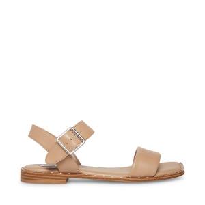 Sandały Damskie Steve Madden Connie Natural Beżowe | SM-356RT