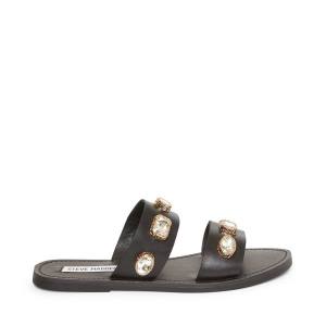 Sandały Damskie Steve Madden Jem Czarne Kolorowe | SM-602LP