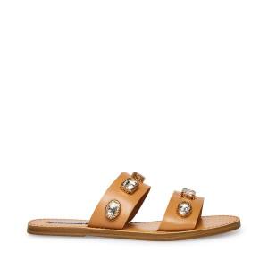 Sandały Damskie Steve Madden Jem Tan Brązowe Kolorowe | SM-894DS