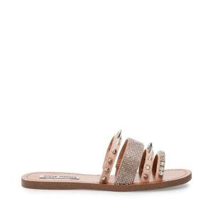 Sandały Damskie Steve Madden Lindy Natural Beżowe Kolorowe | SM-180PY