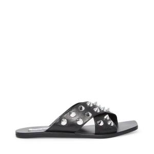 Sandały Damskie Steve Madden Spiked Czarne Kolorowe | SM-435CA