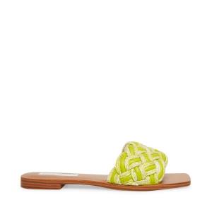 Sandały Damskie Steve Madden Zorya Lime Głęboka Zielone | SM-798EQ