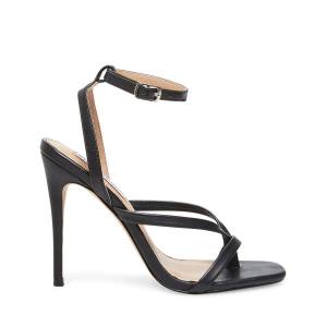 Szpilki Damskie Steve Madden Amada Skórzane Heel Czarne | SM-213UD