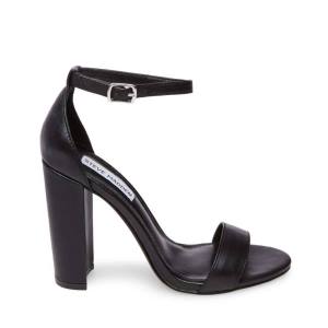 Szpilki Damskie Steve Madden Carrson Skórzane Heel Czarne | SM-528MF