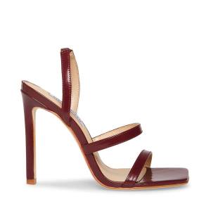 Szpilki Damskie Steve Madden Grade Burgundy Heel Bordowe | SM-526BA