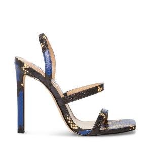 Szpilki Damskie Steve Madden Grade Snake Heel Niebieskie Wąż | SM-736JU