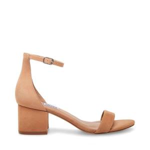 Szpilki Damskie Steve Madden Irenee Tan Nubuck Heel Brązowe | SM-160IY