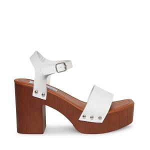 Szpilki Damskie Steve Madden Ivy Heel Białe | SM-418CQ