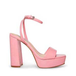 Szpilki Damskie Steve Madden Lessa Lakierowana Heel Różowe | SM-035YZ