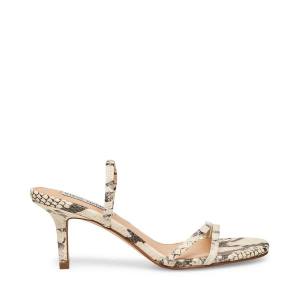 Szpilki Damskie Steve Madden Loft Snake Heel Beżowe Wąż | SM-259LU