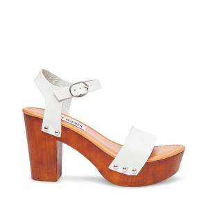 Szpilki Damskie Steve Madden Luna Heel Białe | SM-582LO