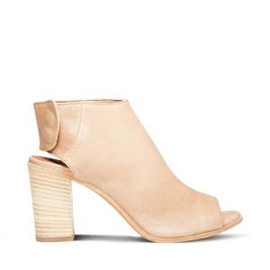 Szpilki Damskie Steve Madden Slater Natural Skórzane Heel Beżowe | SM-587EB